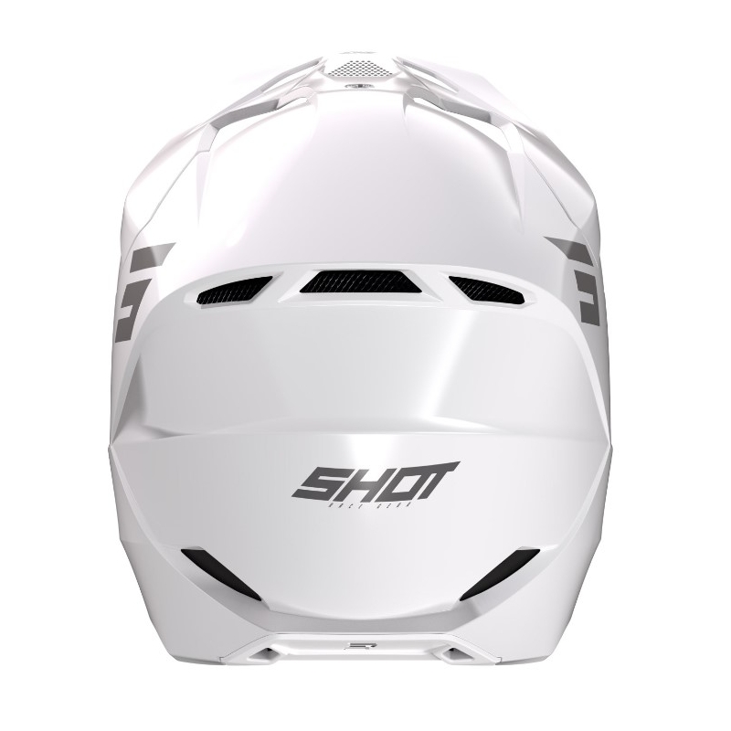 Motocross kaciga Shot Furious Solid white