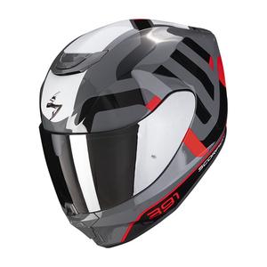 Integralna motociklistička kaciga Scorpion EXO-391 Arok sivo-crveno-crna
