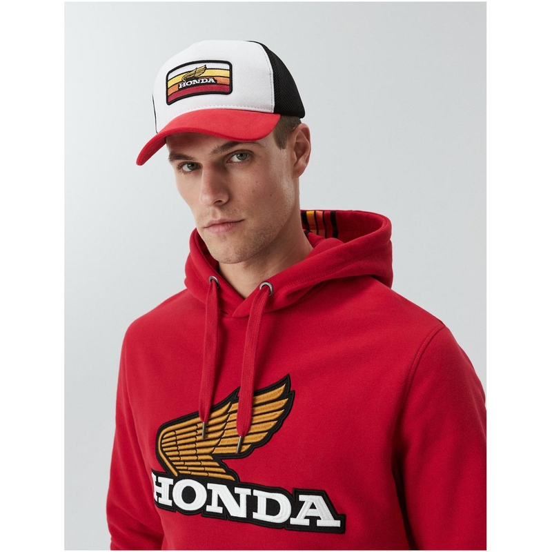 Kapa HONDA Dext Poly bijelo-crno-crvena