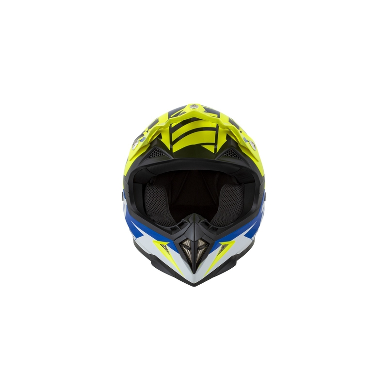 Motocross kaciga ZED X1.9 plavo-fluo žuto-crno-bijela