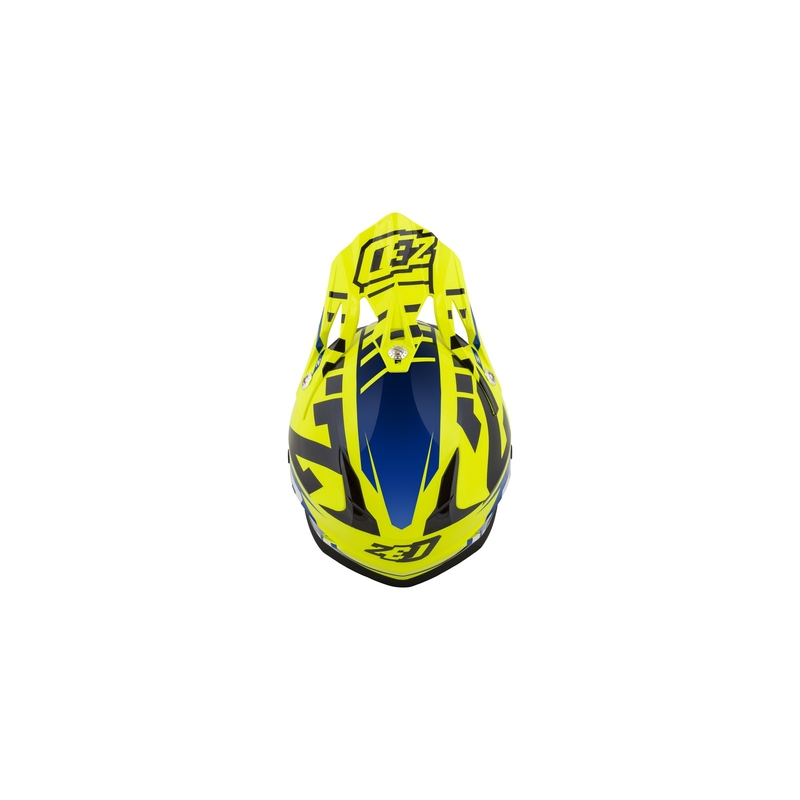Motocross kaciga ZED X1.9 plavo-fluo žuto-crno-bijela