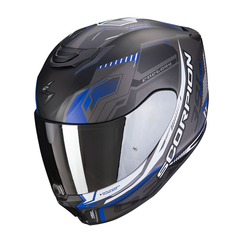 Integralna motociklistička kaciga Scorpion EXO-391 Haut crna-srebrna-plava