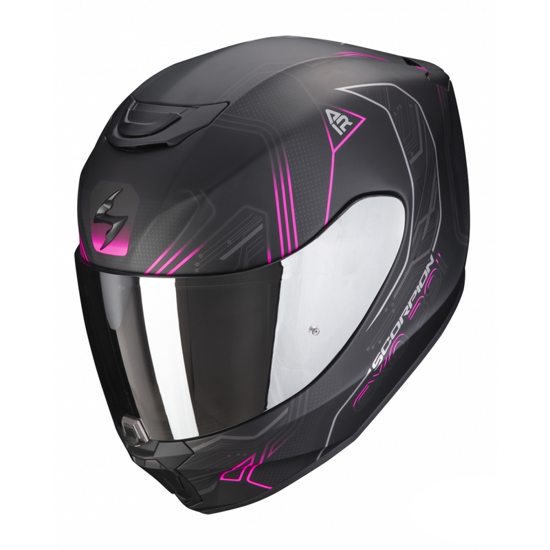 Integralna motociklistička kaciga Scorpion EXO-391 Spada crno-roza mat