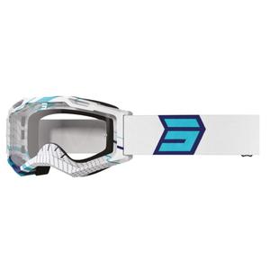 Motocross naočale Shot Assault 2.0 Drop plavo-bijele