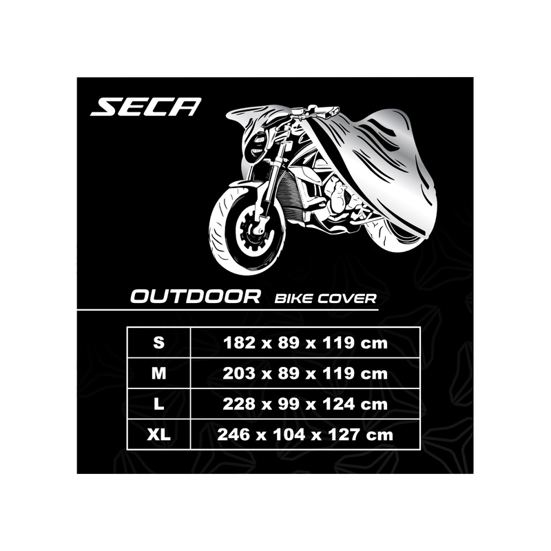 Navlaka za motocikl SECA Cover Outdoor crna rasprodaja