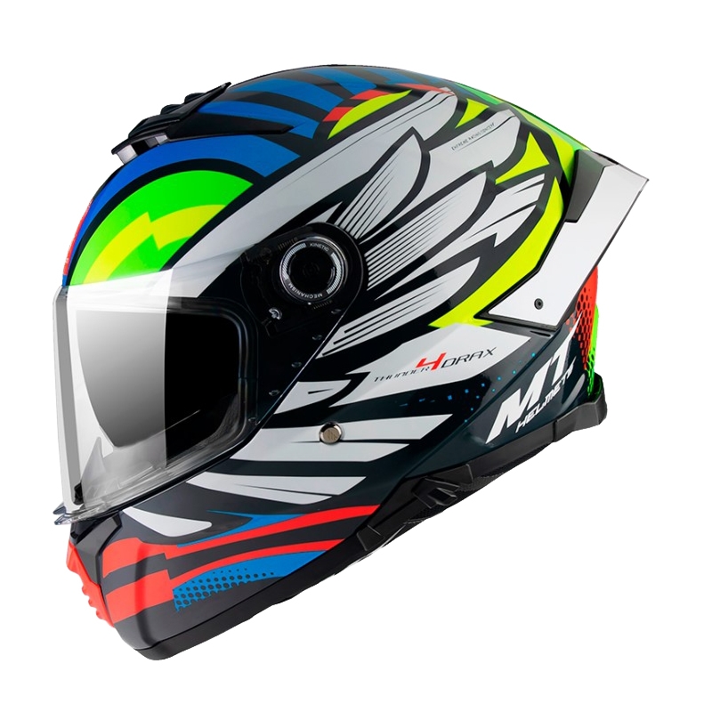 Integralna motociklistička kaciga MT Thunder 4 SV Drax B7 crno-crveno-zeleno-plavo-bijela