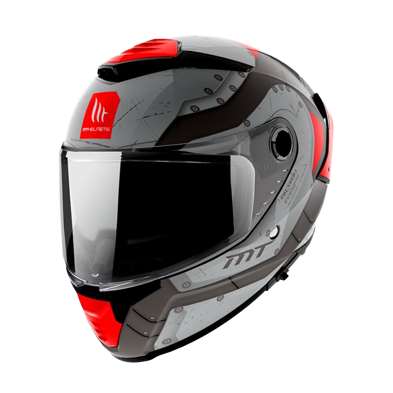 Integralna motociklistička kaciga MT Thunder 4 SV Cheep B5 crno-crveno-siva