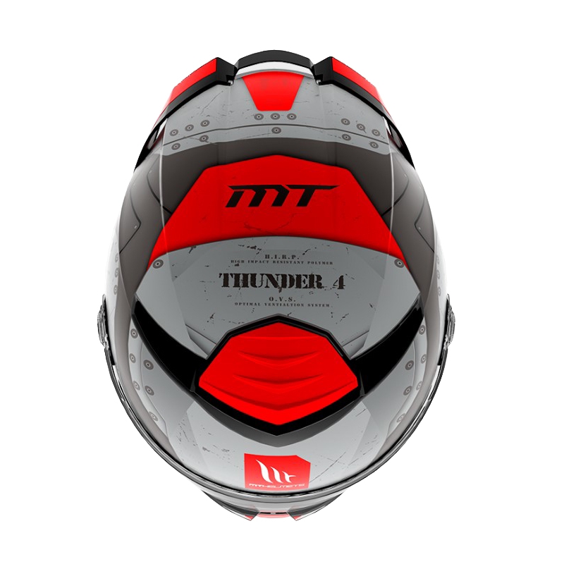 Integralna motociklistička kaciga MT Thunder 4 SV Cheep B5 crno-crveno-siva