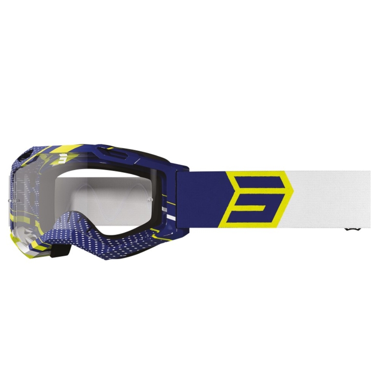 Motocross naočale Shot Assault 2.0 Drop žuto-plavo-bijele