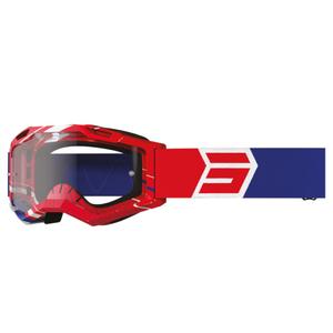 Motocross naočale Shot Assault 2.0 Drop bijelo-plavo-crvene