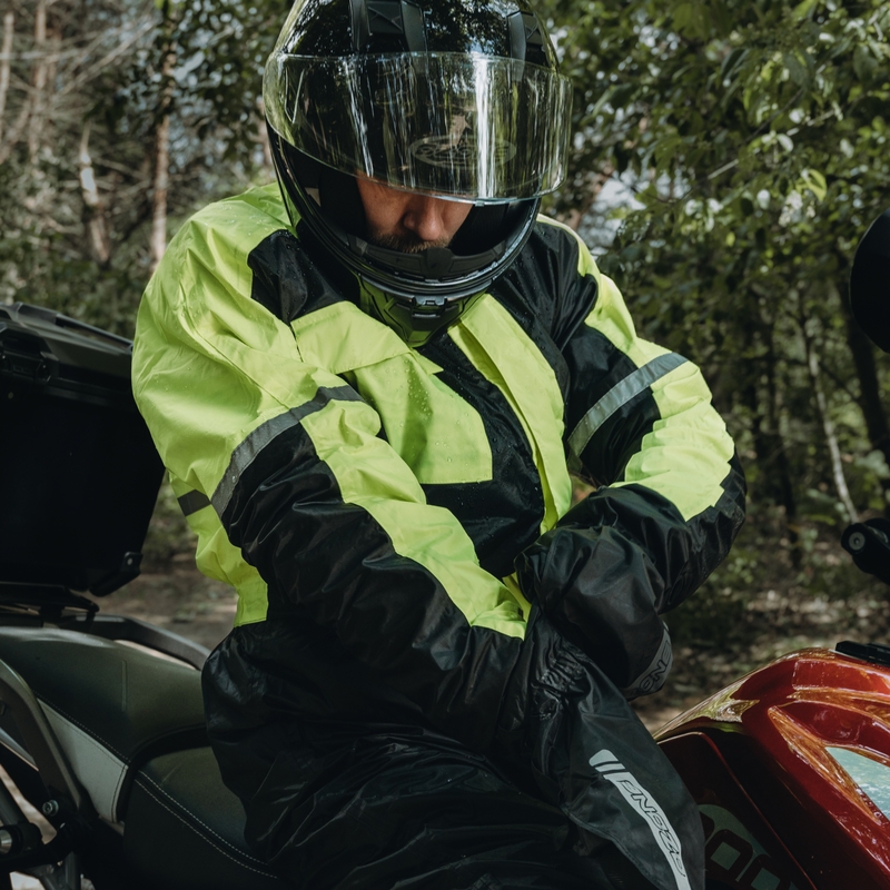 Kišno odijelo Ozone OZ-141 crno-fluo žuto