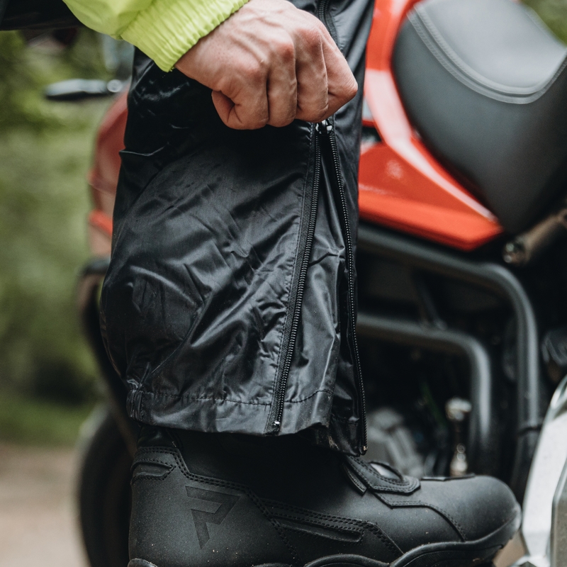 Motociklističke kišne hlače Ozone Marin crne