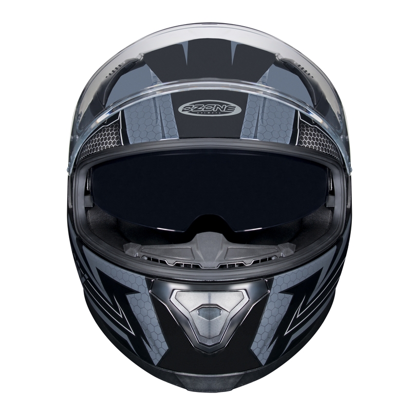 Integralna motociklistička kaciga Ozone Arrow crno-siva