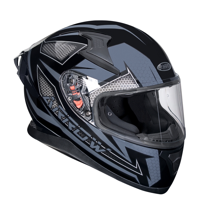Integralna motociklistička kaciga Ozone Arrow crno-siva