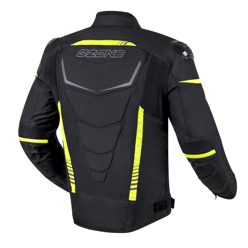 Motociklistička jakna Ozone Pulse crno-fluo žuta
