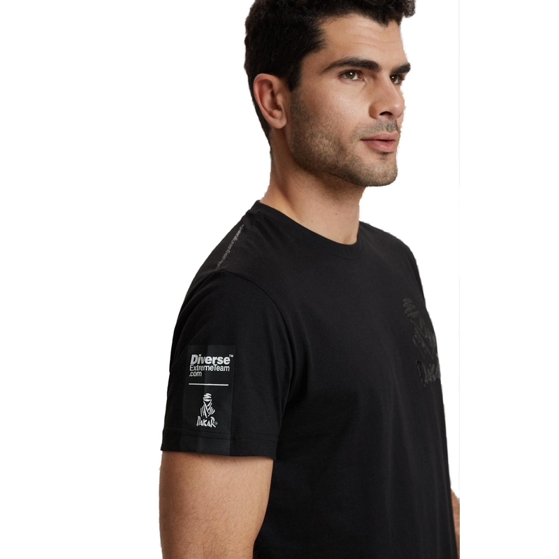 Majica kratkih rukava DAKAR LOGO 4 crna