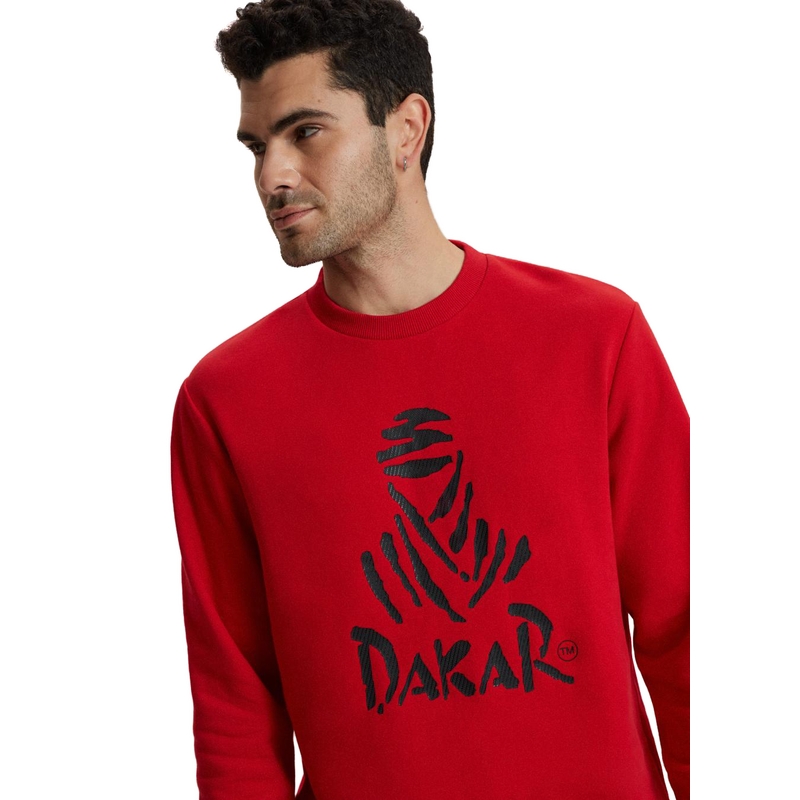 Muški sweatshirt DAKAR DKR CREW 04 crvena rasprodaja