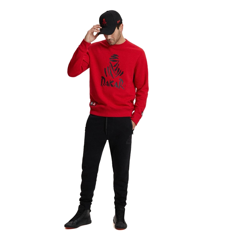 Muški sweatshirt DAKAR DKR CREW 04 crvena rasprodaja