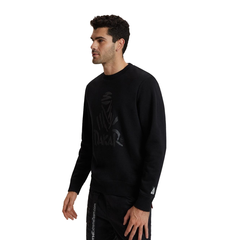 Muški sweatshirt DAKAR DKR CREW 04 crni