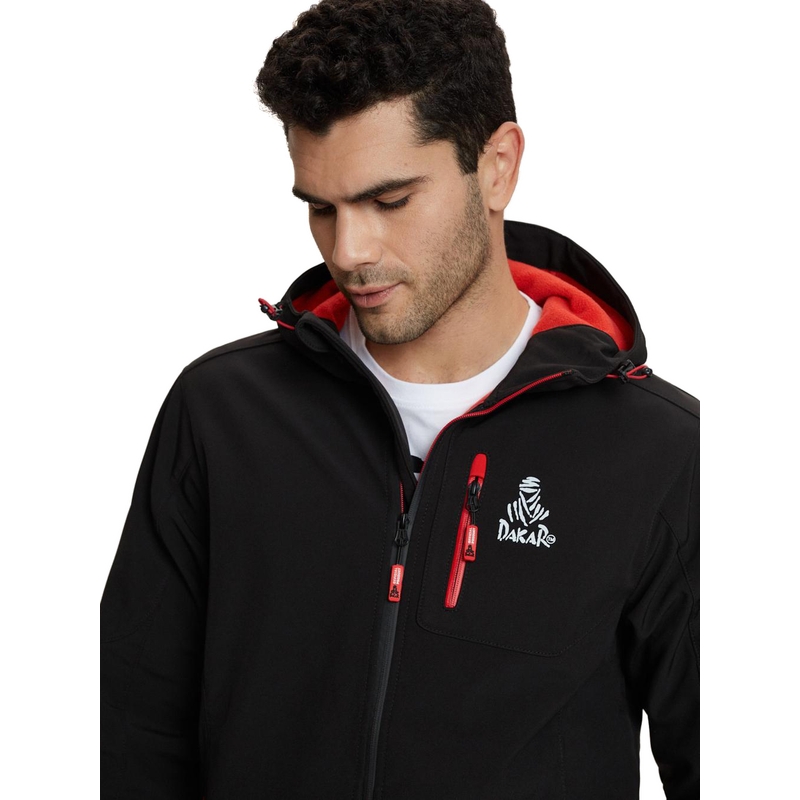 Muška softshell jakna DAKAR Fotix crveno-crna