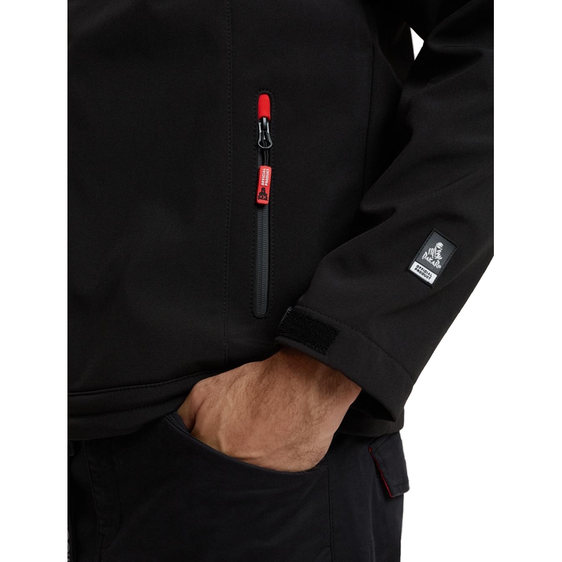 Muška softshell jakna DAKAR Fotix crveno-crna