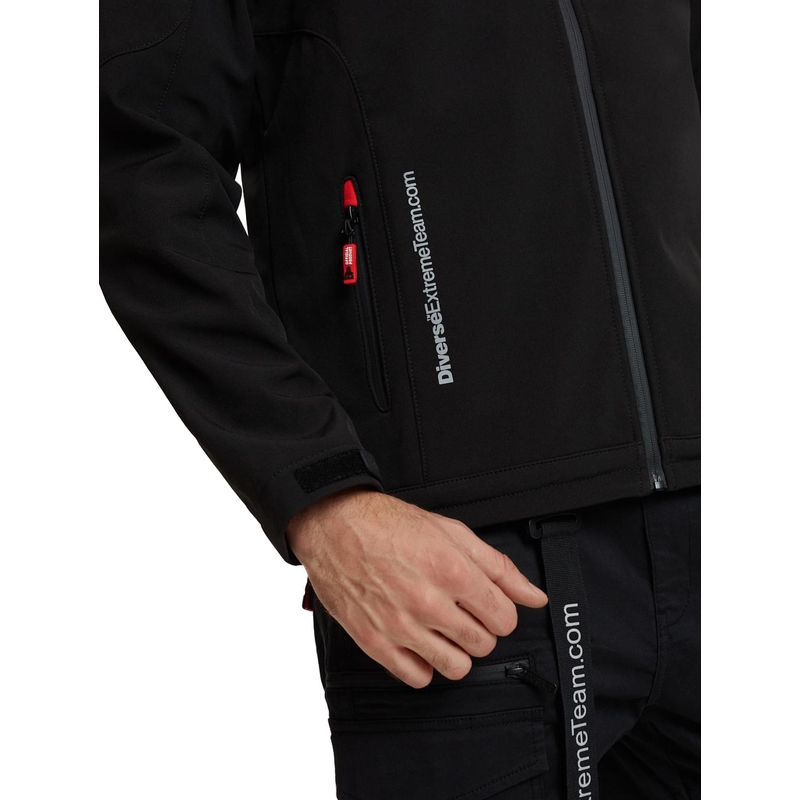 Muška softshell jakna DAKAR Fotix crveno-crna