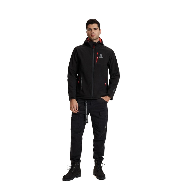 Muška softshell jakna DAKAR Fotix crveno-crna