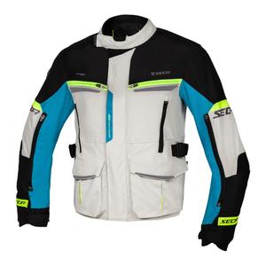 Motociklistička jakna SECA Compass sivo-crno-plava rasprodaja