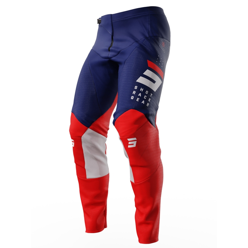 Motocross hlače Shot Contact Camo 2.0 crveno-plave rasprodaja