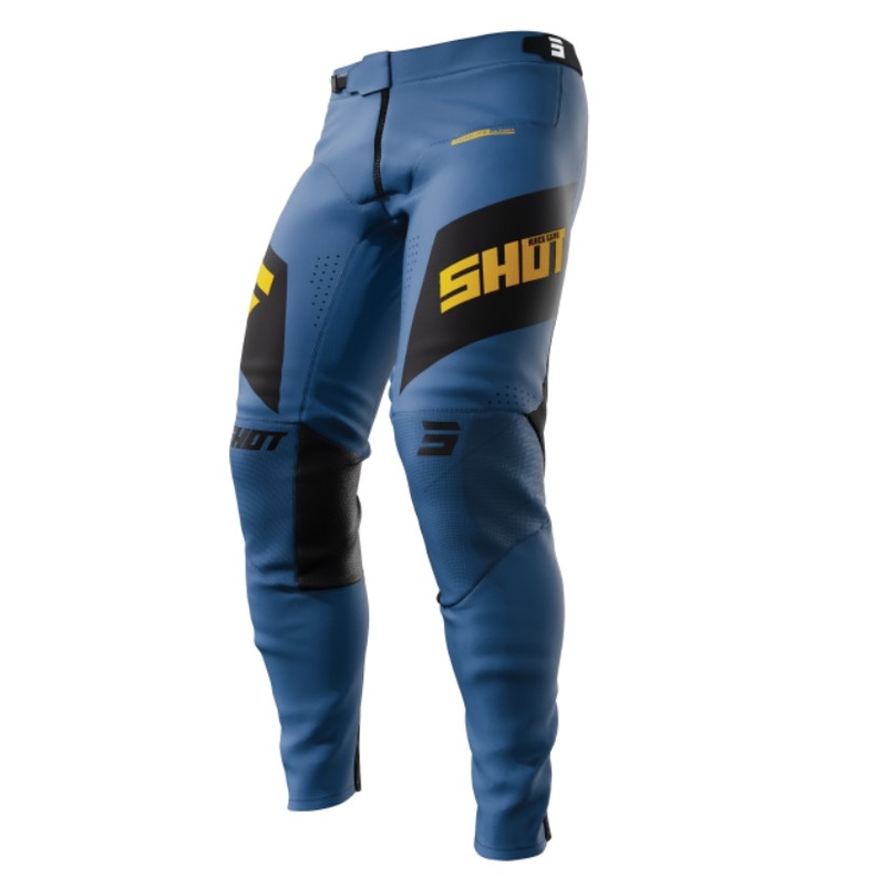 Motocross hlače Shot Aerolite Ultima crno-žuto-plave