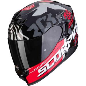 Integralna motoristička kaciga Scorpion EXO-520 EVO Air Rok Bagoros crno-crvena