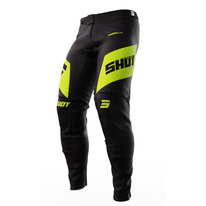 Motocross hlače Shot Aerolite Ultima crno-fluo žute