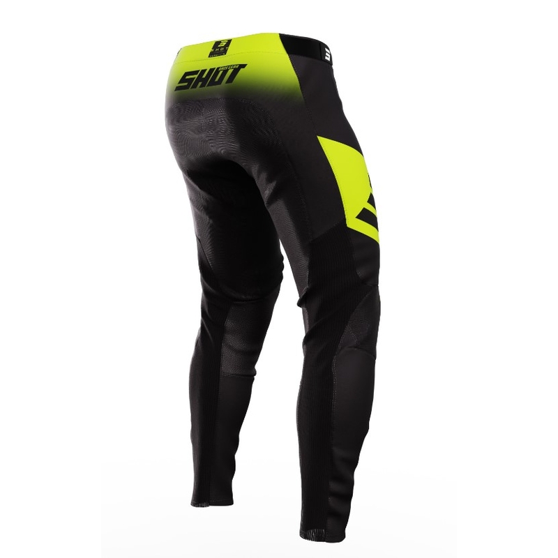 Motocross hlače Shot Aerolite Ultima crno-fluo žute