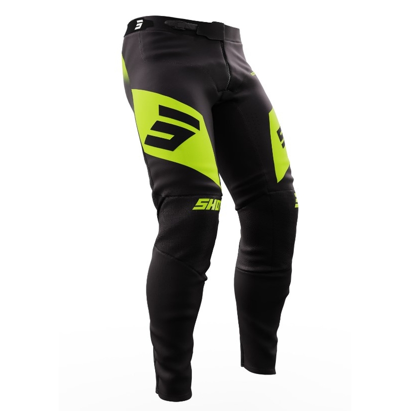 Motocross hlače Shot Aerolite Ultima crno-fluo žute