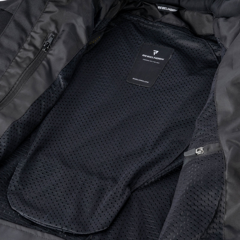 Ženska motoristička jakna Rebelhorn Scandal II crna rasprodaja