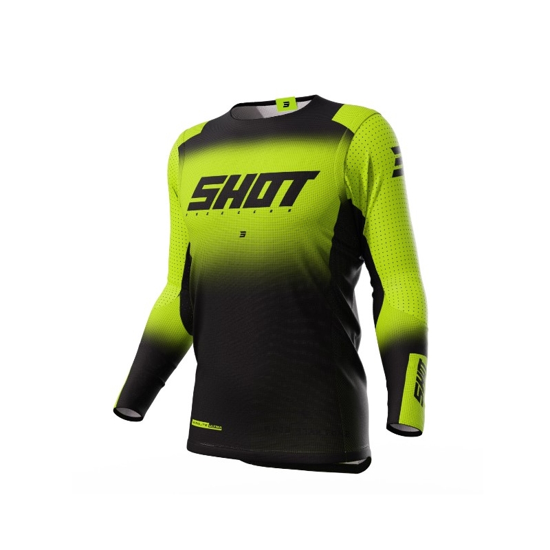 Motocross dres Shot Aerolite Ultima crno-fluo žuti