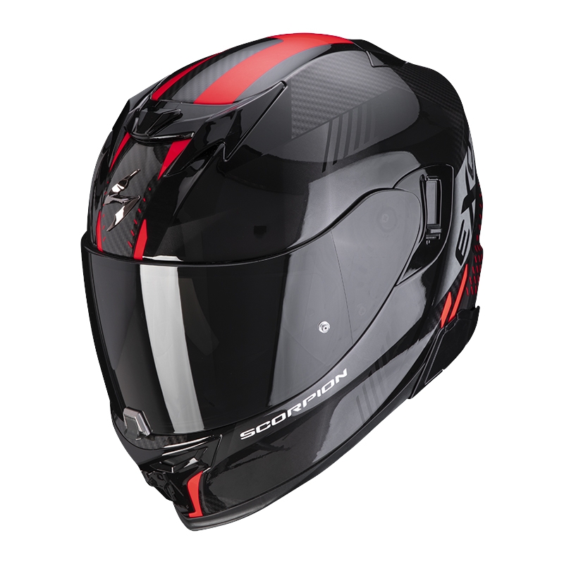 Integralna motociklistička kaciga Scorpion EXO-520 EVO Air Laten crno-crvena
