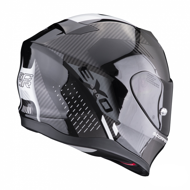 Integralna motociklistička kaciga Scorpion EXO-520 EVO Air Laten crno-bijela