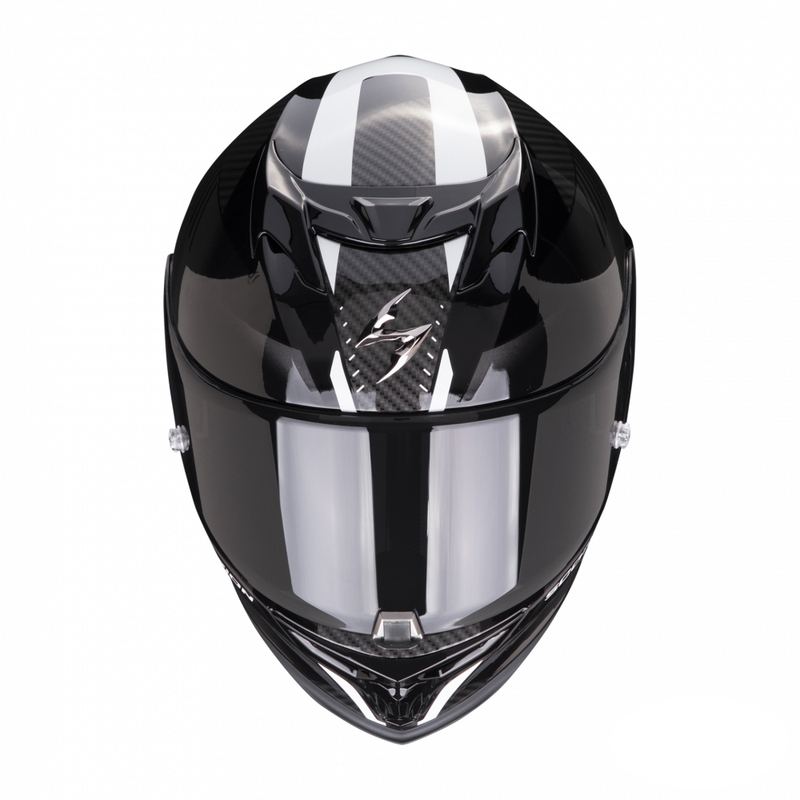 Integralna motociklistička kaciga Scorpion EXO-520 EVO Air Laten crno-bijela