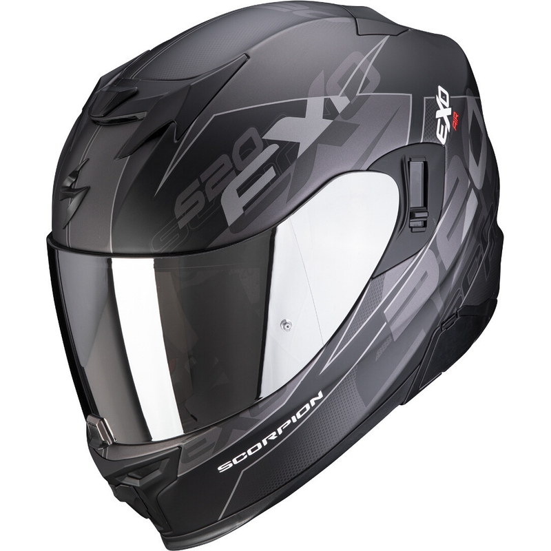 Integralna motociklistička kaciga Scorpion EXO-520 EVO Air Cover crno-srebrna mat