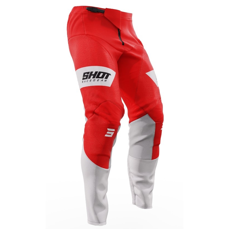 Shot Contact Scope Motocross Hlače Bijelo-Crvene rasprodaja
