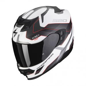 Integralna motociklistička kaciga Scorpion EXO-520 EVO Air Elan bijelo-srebrno-crvena mat