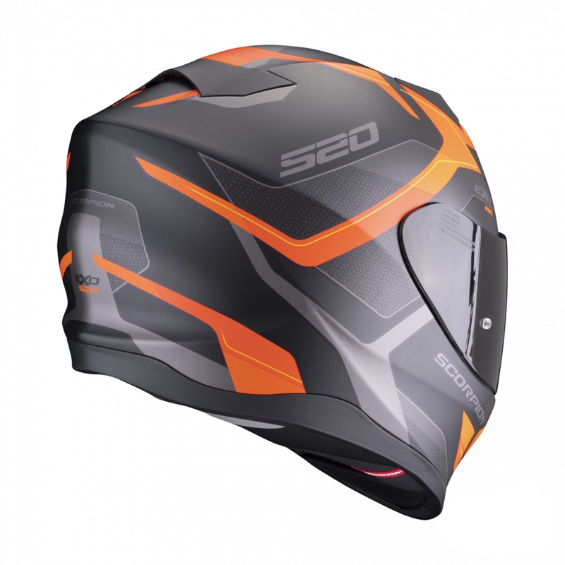 Integralna motociklistička kaciga Scorpion EXO-520 EVO Air Elan crno-narančasta mat