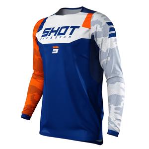 Shot Contact Camo Motocross Jersey plavo-bijelo-narančasta rasprodaja