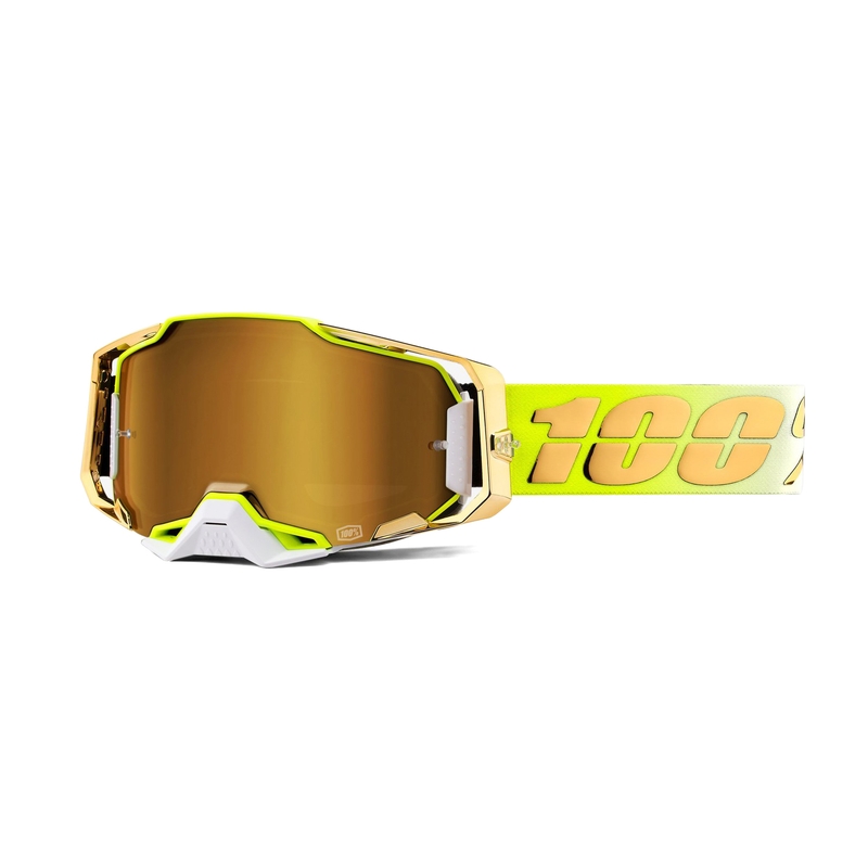 Motocross naočale 100% ARMEGA Feelgood zlato (zlatni krom pleksiglas)