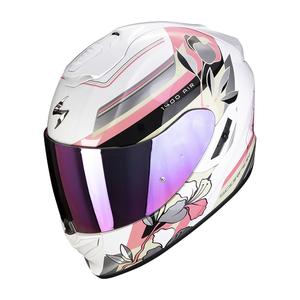 Integralna motociklistička kaciga Scorpion EXO-1400 EVO Air Gaia biserno bijelo-roza