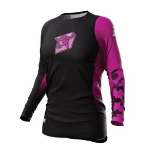 Ženska motocross majica Shot Contact Shelly 2.0 crno-ružičasta