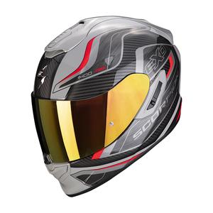 Integralna motociklistička kaciga Scorpion EXO-1400 EVO Air Attune sivo-crno-crvena