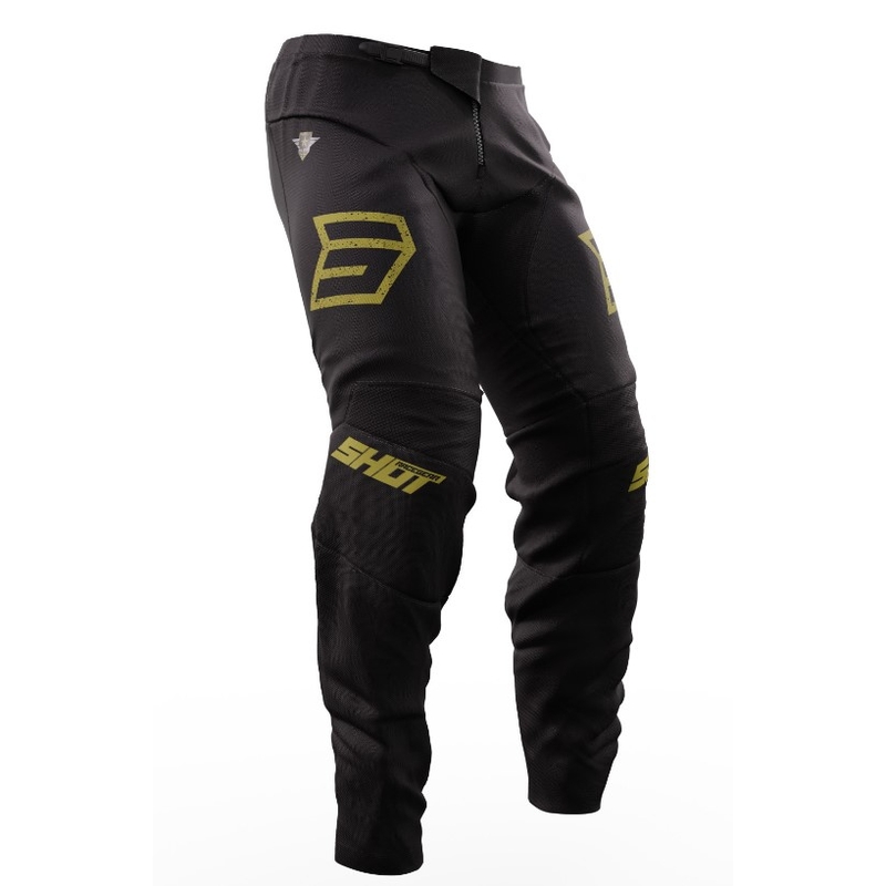 Shot Devo Army motocross hlače crno-zlatne boje rasprodaja