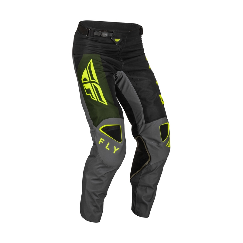 FLY Racing Kinetic Jet crno-zelene Hi-Vis Motocross hlače rasprodaja